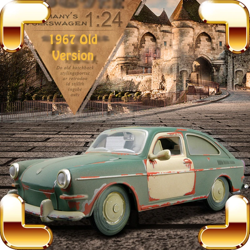 New Arrival Gift 1967 Old Version 1/24 Metal Model Classic Car Toys Collection Beauty Static History Witness Rusting Decoration |