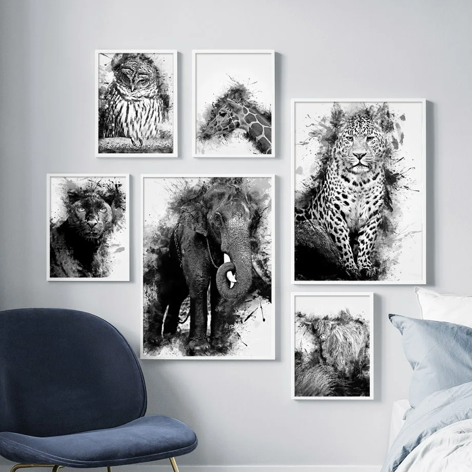 Black White Leopard Giraffe Yak Animals Nordic Posters And Prints Wall Art Canvas Painting Wall Pictures Living Room Home Decor
Black White Leopard Giraffe Yak Animals Nordic Posters And Prints Wall Art Canvas Painting Wall Pictures Living Room Home Decor