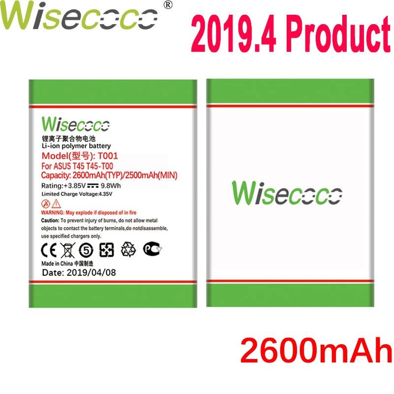 WISECOCO 2600mAh T001 Battery For Asus T45 T45-T001 Mobile Phone In Stock Latest Production High Quality Battery+Tracking Number
WISECOCO 2600mAh T001 Battery For Asus T45 T45-T001 Mobile Phone In Stock Latest Production High Quality Battery+Tracking Number