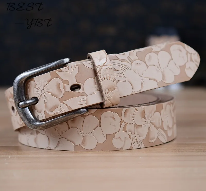 new Price Cowhide Flower Leather Women Belt Fashion Vintage Embossing Belts for Women Strap Girl's Cintos
new Price Cowhide Flower Leather Women Belt Fashion Vintage Embossing Belts for Women Strap Girl's Cintos