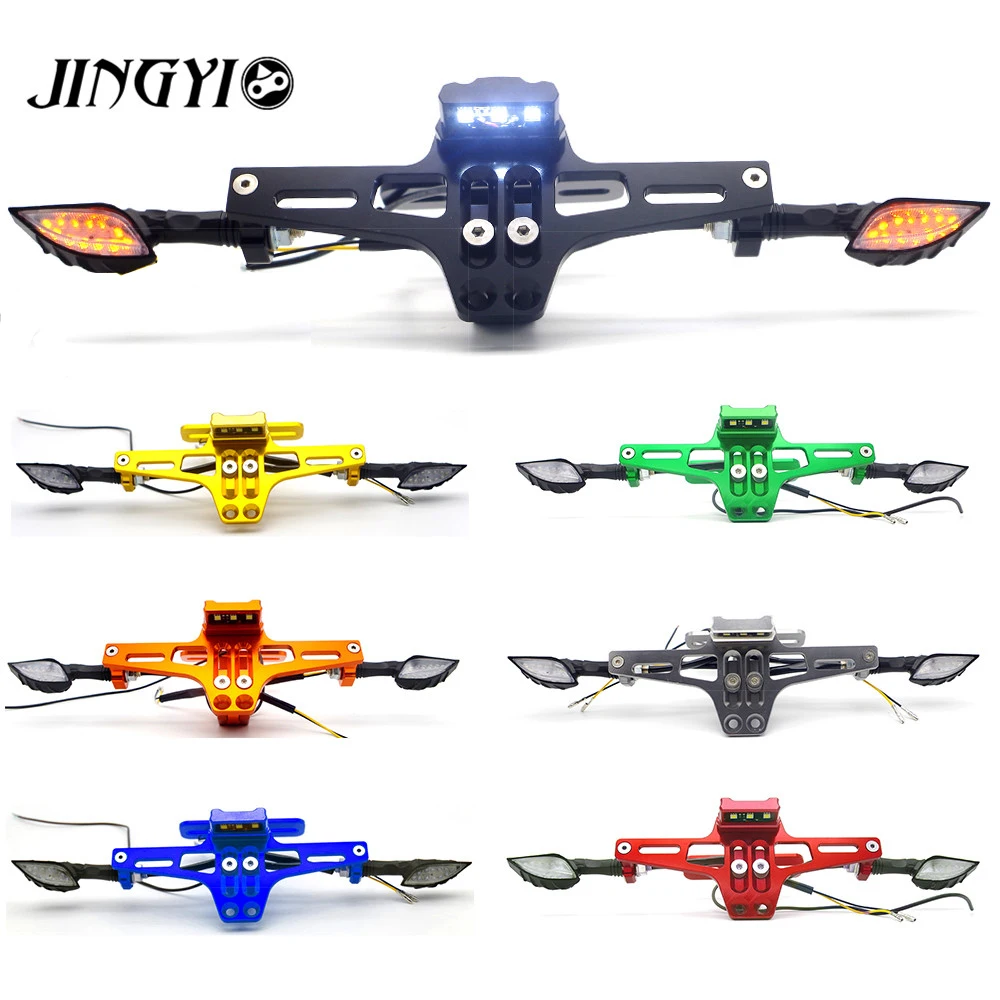 Universal Motorcycle license plate holder Number Plate Frame Bracket With turn signal lights FOR honda xadv yamaha xmax 300 125
Universal Motorcycle license plate holder Number Plate Frame Bracket With turn signal lights FOR honda xadv yamaha xmax 300 125