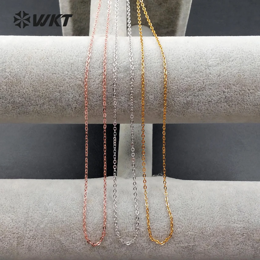 WT-N1043 Wholesale Clasp breads Chain Necklace 18 inch long brass coins chain in best plated Necklace Gift All-match Jewelry
WT-N1043 Wholesale Clasp breads Chain Necklace 18 inch long brass coins chain in best plated Necklace Gift All-match Jewelry