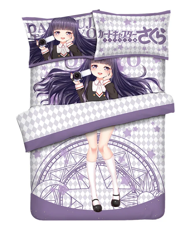 Anime Cartoon Card Captor Sakura Quilt Cover Printed Bedding Set With Pillow Cases Bed Sheet Duvet Cover Set 4pc No.CP180017
Anime Cartoon Card Captor Sakura Quilt Cover Printed Bedding Set With Pillow Cases Bed Sheet Duvet Cover Set 4pc No.CP180017