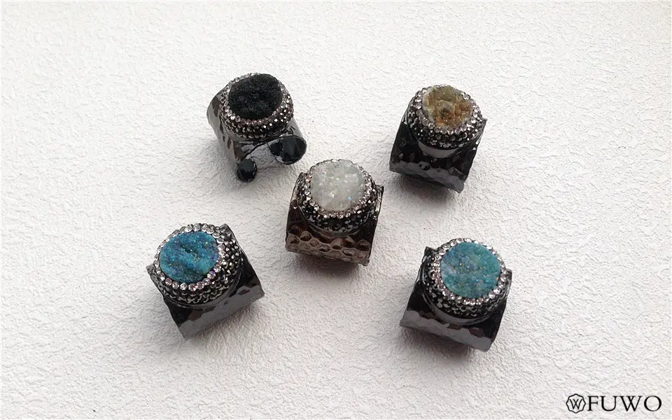 Aura Druzy Ring 14