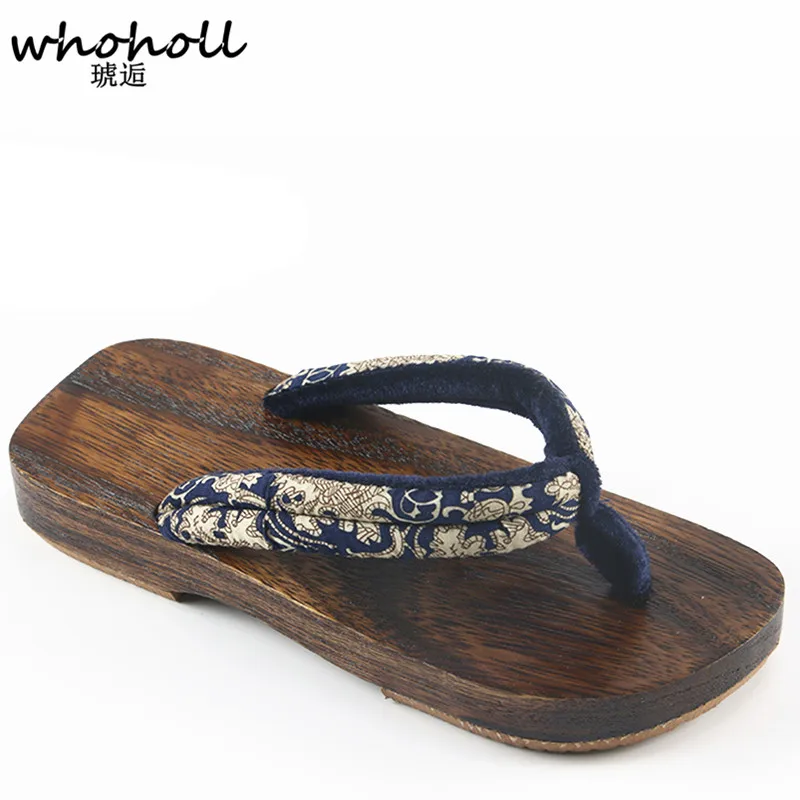 WHOHOLL Geta 2019 Spring Summer Men Women Sandals Japanese Style Wood Sandals Round Head Non-slip Flip-flops for Man Flat Slides
WHOHOLL Geta 2019 Spring Summer Men Women Sandals Japanese Style Wood Sandals Round Head Non-slip Flip-flops for Man Flat Slides