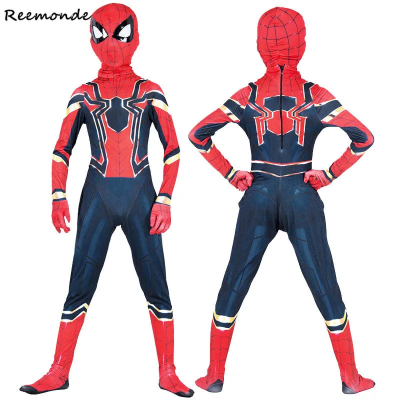 Children Spiderman Homecoming Cosplay Costumes Zentai Iron Spider Man Superhero Bodysuit Avengers War Suit Jumpsuit Kids Boys
Children Spiderman Homecoming Cosplay Costumes Zentai Iron Spider Man Superhero Bodysuit Avengers War Suit Jumpsuit Kids Boys