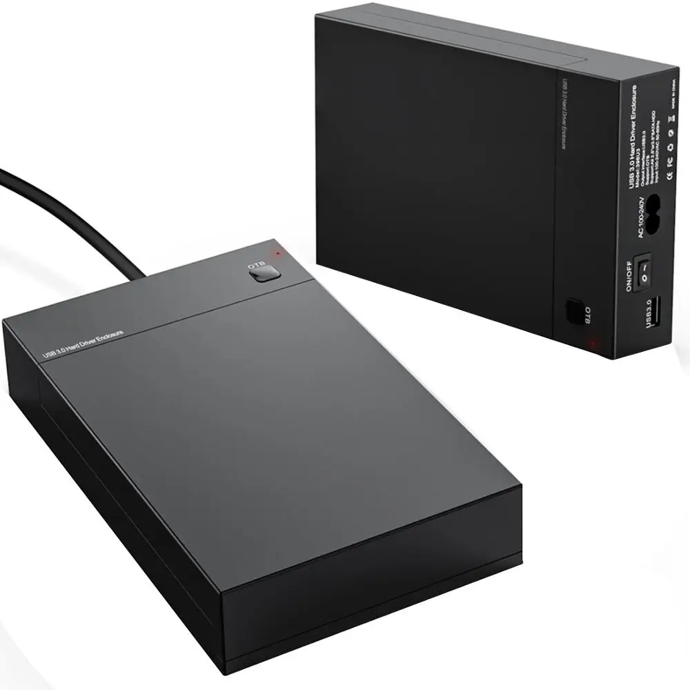 Hard Drive Disk External Enclosure USB 3.0 2.5" 3.5" SATA SSD HDD Disk Case Box Support UASP 8TB Drives OTB One Touch Backup
Hard Drive Disk External Enclosure USB 3.0 2.5" 3.5" SATA SSD HDD Disk Case Box Support UASP 8TB Drives OTB One Touch Backup