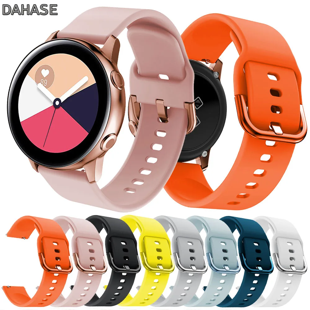 Ремешок силиконовый для наручных часов спортивный смарт-часов Samsung Galaxy Watch Active Gear