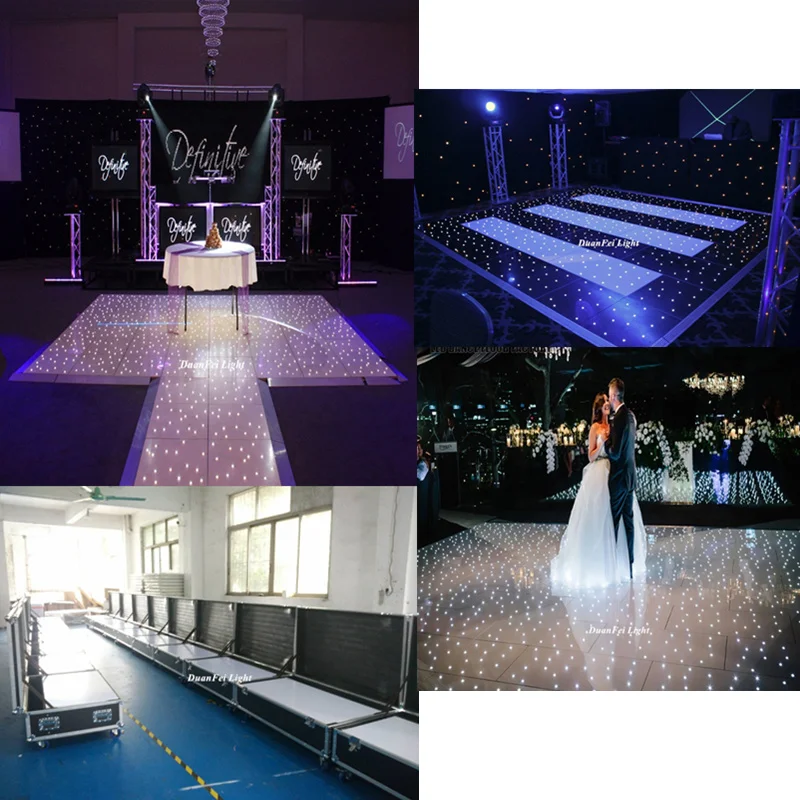 28pcs 14ftx16ft 120x60cm Wedding Portable LED Dance floor White dance floor Twinkling Starlite LED Floor With Flycase
28pcs 14ftx16ft 120x60cm Wedding Portable LED Dance floor White dance floor Twinkling Starlite LED Floor With Flycase