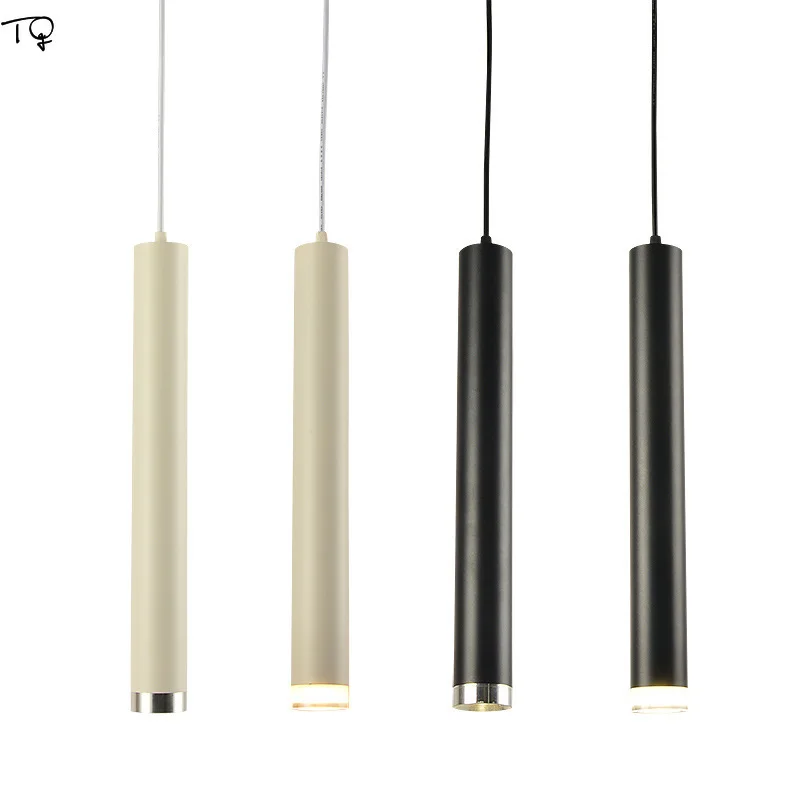 Modern Crystal Led Pendant Lights Led Cylindrical Long Restaurant White Black Bar Study Coffee Single Head Simple Creative Lamps
Modern Crystal Led Pendant Lights Led Cylindrical Long Restaurant White Black Bar Study Coffee Single Head Simple Creative Lamps