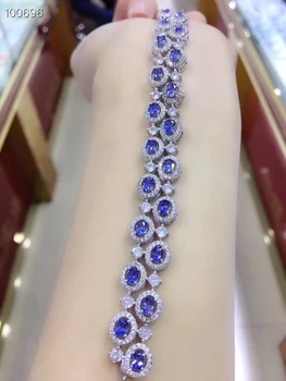 S925 silver natural blue tanzanite bracelet natural gemtone bracelet Luxurious big chain Lovely women party gift fine jewelry
S925 silver natural blue tanzanite bracelet natural gemtone bracelet Luxurious big chain Lovely women party gift fine jewelry