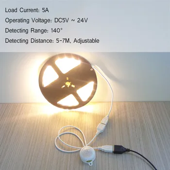 CLAITE DC5-24V 5A Mini PIR Infrared Motion Sensor Switch Automatic Detector Module For 5050 LED Strip Living Room Corridor Stair
CLAITE DC5-24V 5A Mini PIR Infrared Motion Sensor Switch Automatic Detector Module For 5050 LED Strip Living Room Corridor Stair
