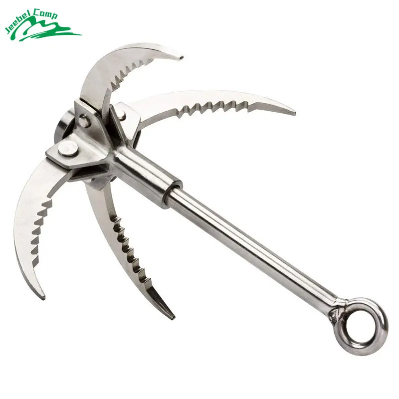 Grappling Hook Folding Survival Claw Multifunctional Stainless Steel Hook for Outdoor Camping Hiking Tree Rock Mountain Climbing
Grappling Hook Folding Survival Claw Multifunctional Stainless Steel Hook for Outdoor Camping Hiking Tree Rock Mountain Climbing