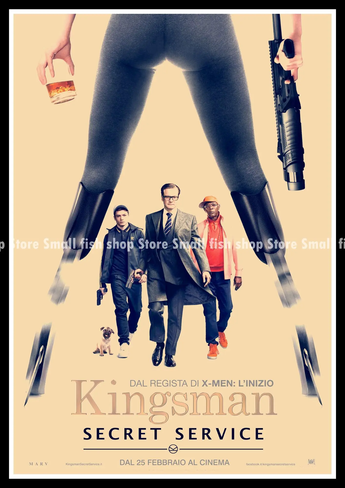 Movie Kingsman The Secret Service Cute Bubble Sticker Tags Animation