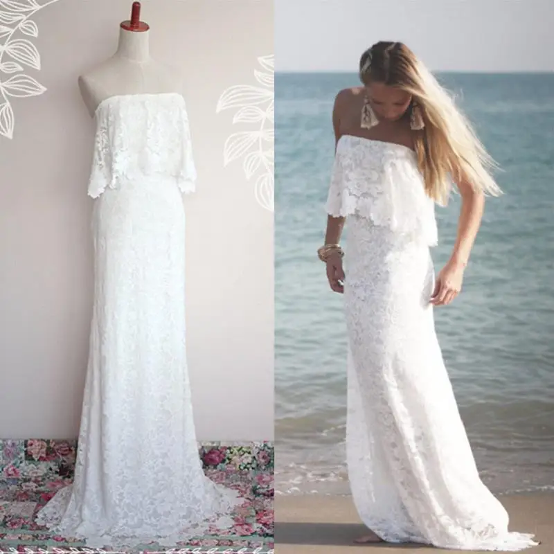 Modest Beach Lace Mermaid Wedding Dresses 2021 Robe De Mariee Strapless Wedding Gowns Summer Handmade Bridal Dress Trouwjurk
Modest Beach Lace Mermaid Wedding Dresses 2021 Robe De Mariee Strapless Wedding Gowns Summer Handmade Bridal Dress Trouwjurk