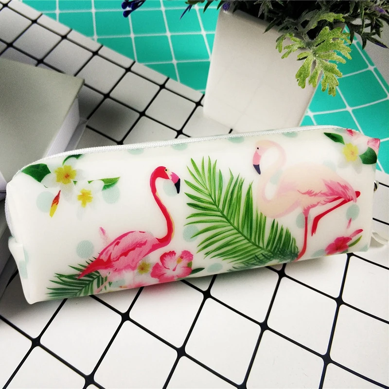 1pcs kawaii Pencil Case transparent Jelly bag Cute pink Flamingo pattern School Supplies Pencil Box Gift Stationery Student
1pcs kawaii Pencil Case transparent Jelly bag Cute pink Flamingo pattern School Supplies Pencil Box Gift Stationery Student