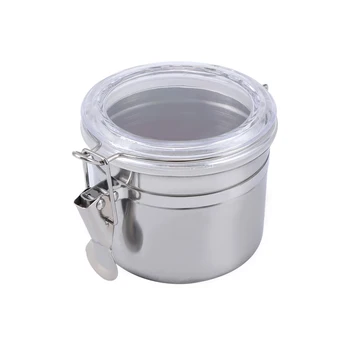 1pc Stainless Steel Storage Can Sugar Airtight Small Size Coffee Tea Flour Bean Bottles Metal Box Sealed Canister
1pc Stainless Steel Storage Can Sugar Airtight Small Size Coffee Tea Flour Bean Bottles Metal Box Sealed Canister