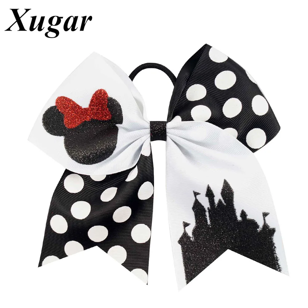 7" Cute Children Boutique Printed Glitter Cheer Bow With High Quality Elastic Bands For Pretty Girls
7" Cute Children Boutique Printed Glitter Cheer Bow With High Quality Elastic Bands For Pretty Girls