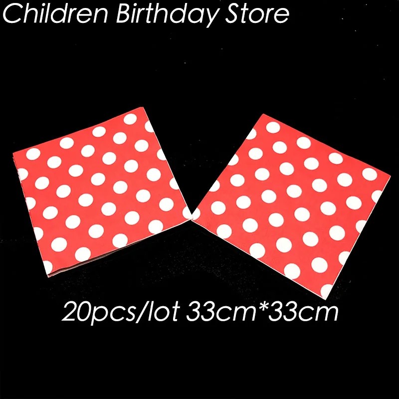 20pcs/pack red dots theme disposable napkins polka dots theme birthday party decorations red dots towels paper napkins
20pcs/pack red dots theme disposable napkins polka dots theme birthday party decorations red dots towels paper napkins