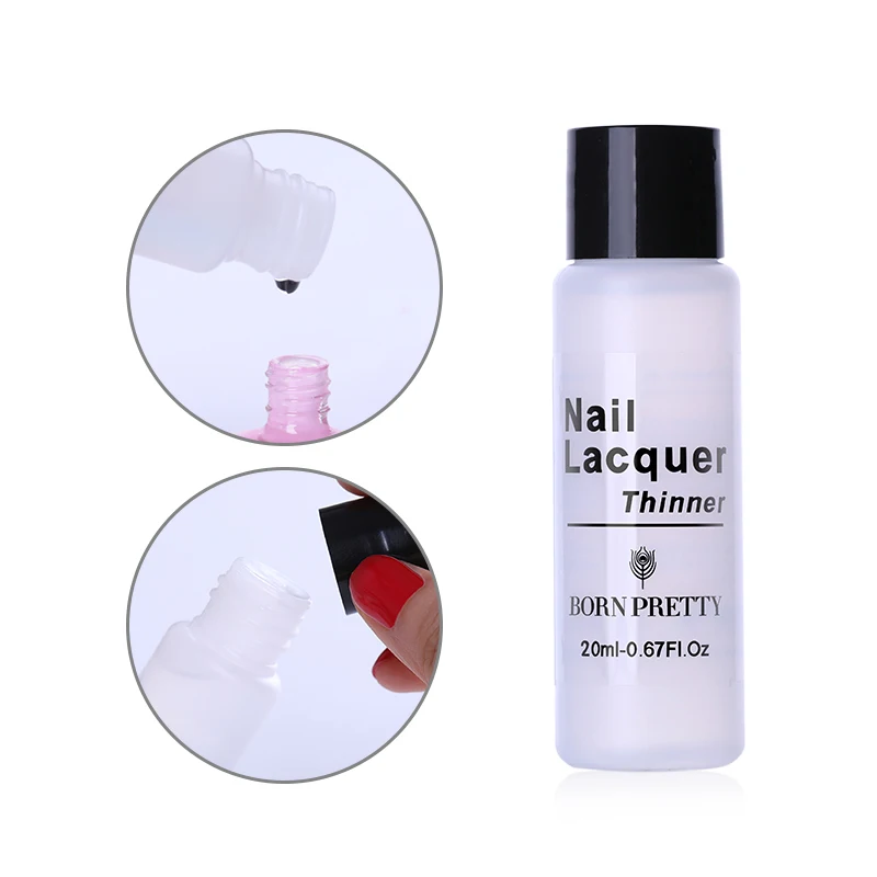 BORN PRETTY 1 Bottle 20ml Nail Polish Thinner Transparent Smoothing Keep Nail Art Polish Moisturizing Nails Art Design Tool
BORN PRETTY 1 Bottle 20ml Nail Polish Thinner Transparent Smoothing Keep Nail Art Polish Moisturizing Nails Art Design Tool