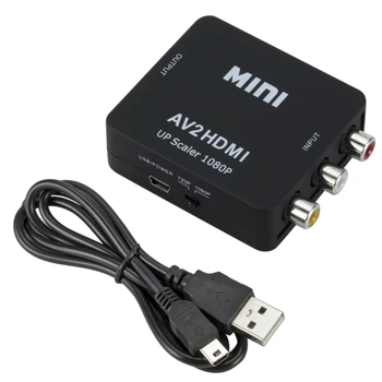 Mini AV to HDMI Converter Adapter Composite AV2HDMI Converter 1080P HDTV DVD AV HDMI Adapters 
Mini AV to HDMI Converter Adapter Composite AV2HDMI Converter 1080P HDTV DVD AV HDMI Adapters