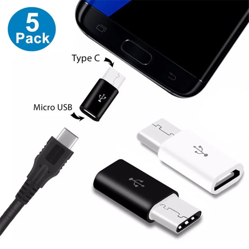 5pcs/lot Micro USB To Type C Adapter For OnePlus 3 3T Nexus 5X 6P USB C Cable Charger Adaptador For Samsung Note 9 8 S9 S8 Plus
5pcs/lot Micro USB To Type C Adapter For OnePlus 3 3T Nexus 5X 6P USB C Cable Charger Adaptador For Samsung Note 9 8 S9 S8 Plus