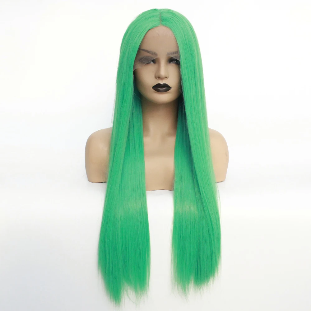 V'NICE Natural Hairline Long Straight Green Color Heat Resistant Fiber Synthetic Lace Front Wigs for Black Women Cosplay
V'NICE Natural Hairline Long Straight Green Color Heat Resistant Fiber Synthetic Lace Front Wigs for Black Women Cosplay