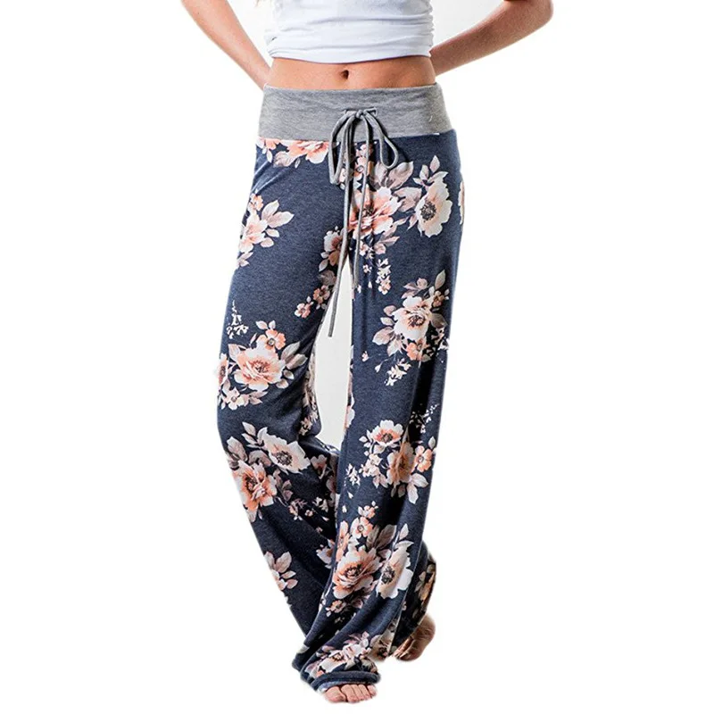 Causal Women Autumn Flower Print Pants 2018 Drawstring Wide Leg Pants Loose Straight Trousers Long Female Plus Size Trousers
Causal Women Autumn Flower Print Pants 2018 Drawstring Wide Leg Pants Loose Straight Trousers Long Female Plus Size Trousers