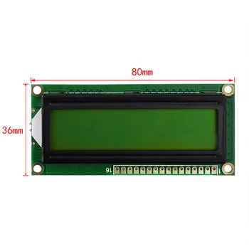 1602 LCD Module 16*2 Dot matrix, parallel port, industrial grade Black character 5.0v Yellow background
1602 LCD Module 16*2 Dot matrix, parallel port, industrial grade Black character 5.0v Yellow background