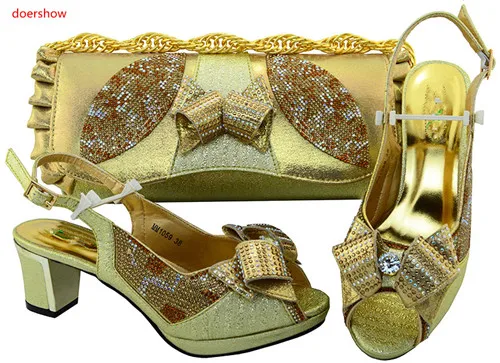 doershow lady Party Shoe and Bag Sets African Matching Shoes and Bags Italian In Women Italian Party Shoes and Bag gold HVP1-23
doershow lady Party Shoe and Bag Sets African Matching Shoes and Bags Italian In Women Italian Party Shoes and Bag gold HVP1-23