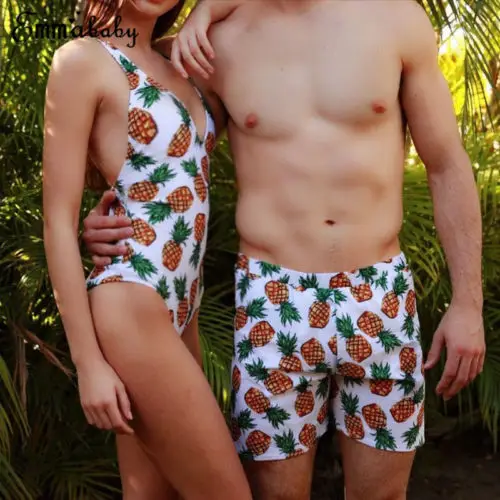 Couples Lover Pineapple Swimwear Women&Men One-Piece High Waist Bikini Monokini Push Up Padded Man Shorts Swimsuit Bathing Suit
Couples Lover Pineapple Swimwear Women&Men One-Piece High Waist Bikini Monokini Push Up Padded Man Shorts Swimsuit Bathing Suit
