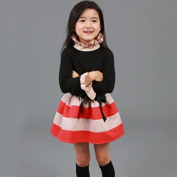 New kids dress South Korean children's clothing fashion girls Bows stripes princess dress gray
New kids dress South Korean children's clothing fashion girls Bows stripes princess dress gray