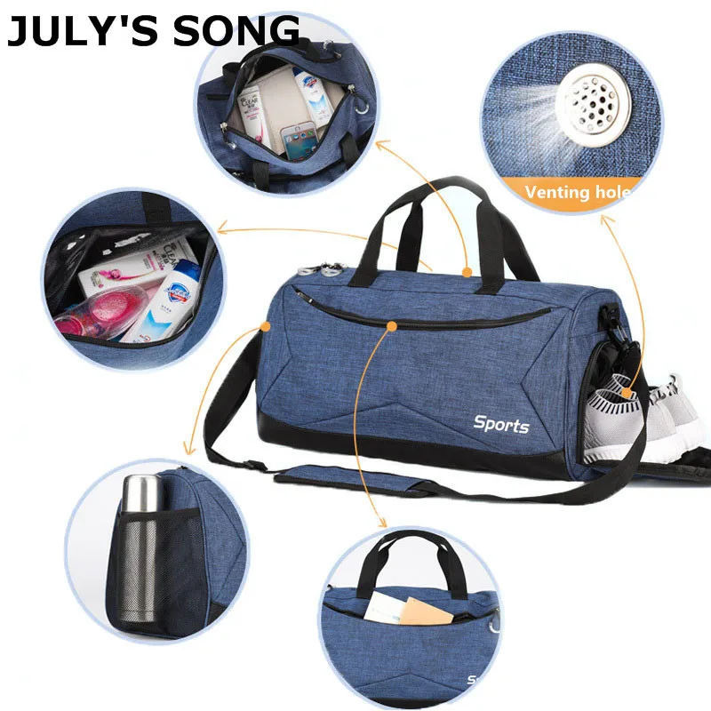 JULY'S SONG Travel Bag Sports Gym Bag Large Capacity Men's And Women's Luggage Bag With Shoes Pocket Casual Duffle Nylon Reistas
JULY'S SONG Travel Bag Sports Gym Bag Large Capacity Men's And Women's Luggage Bag With Shoes Pocket Casual Duffle Nylon Reistas