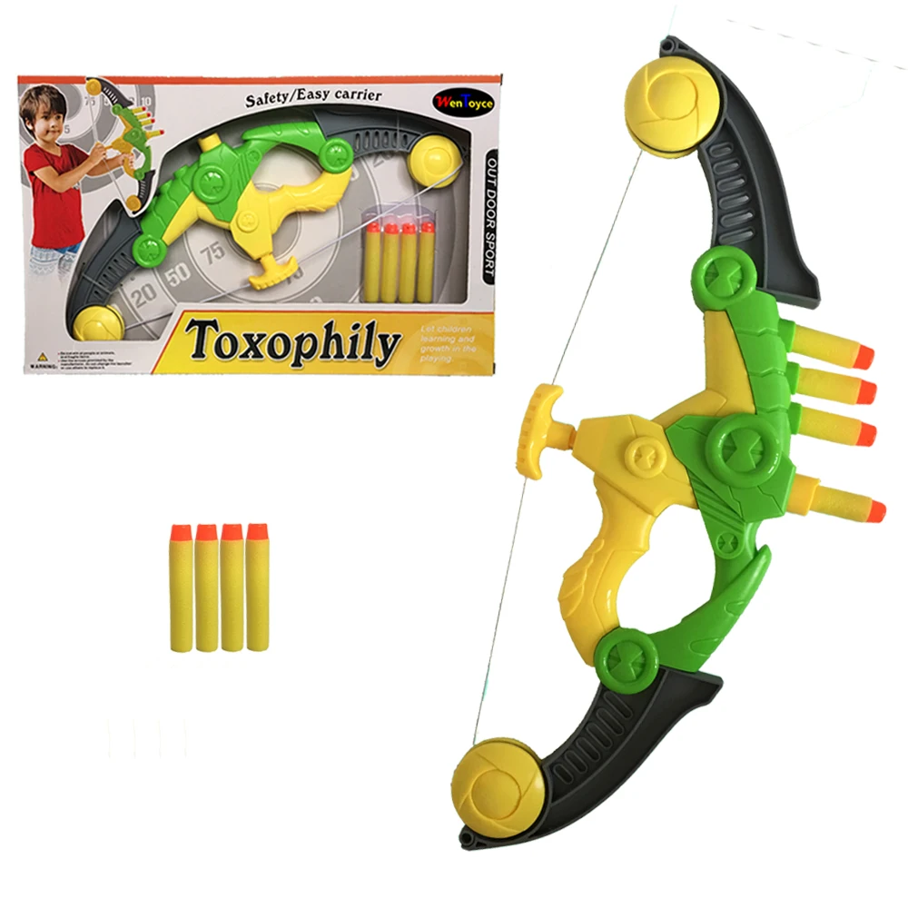 Bow and Arrow Toy for Kids with 4 Foam Arrows Like Darts - Great Indoor and Outdoor Archery Bow and Arrow Set - Hunting Games
Bow and Arrow Toy for Kids with 4 Foam Arrows Like Darts - Great Indoor and Outdoor Archery Bow and Arrow Set - Hunting Games