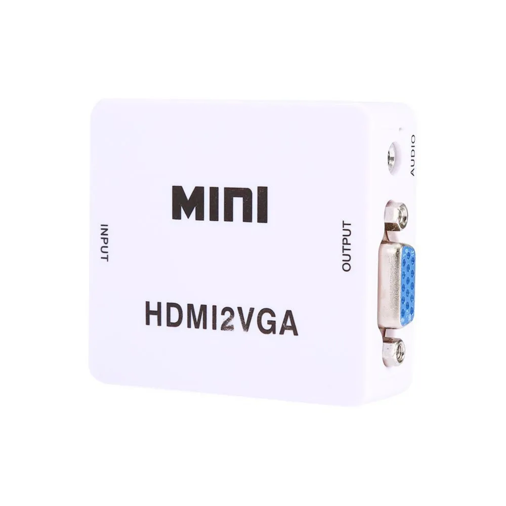 HDMI to VGA Converter With Audio HDMI 2VGA 1080P Adapter Connector For PC Laptop to HDTV Projector HDMI 2 VGA Converter
HDMI to VGA Converter With Audio HDMI 2VGA 1080P Adapter Connector For PC Laptop to HDTV Projector HDMI 2 VGA Converter