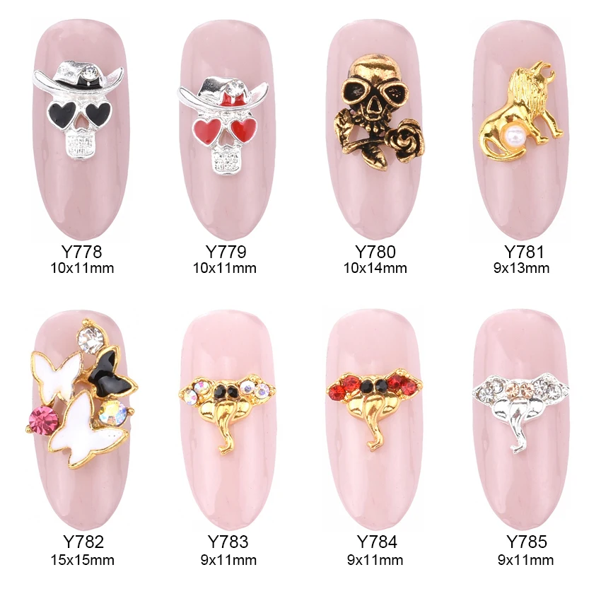 10pcs gold lion glitter butterfly metal alloy nail art elephants nail art supplies accessories decoration nails Y778~785
10pcs gold lion glitter butterfly metal alloy nail art elephants nail art supplies accessories decoration nails Y778~785