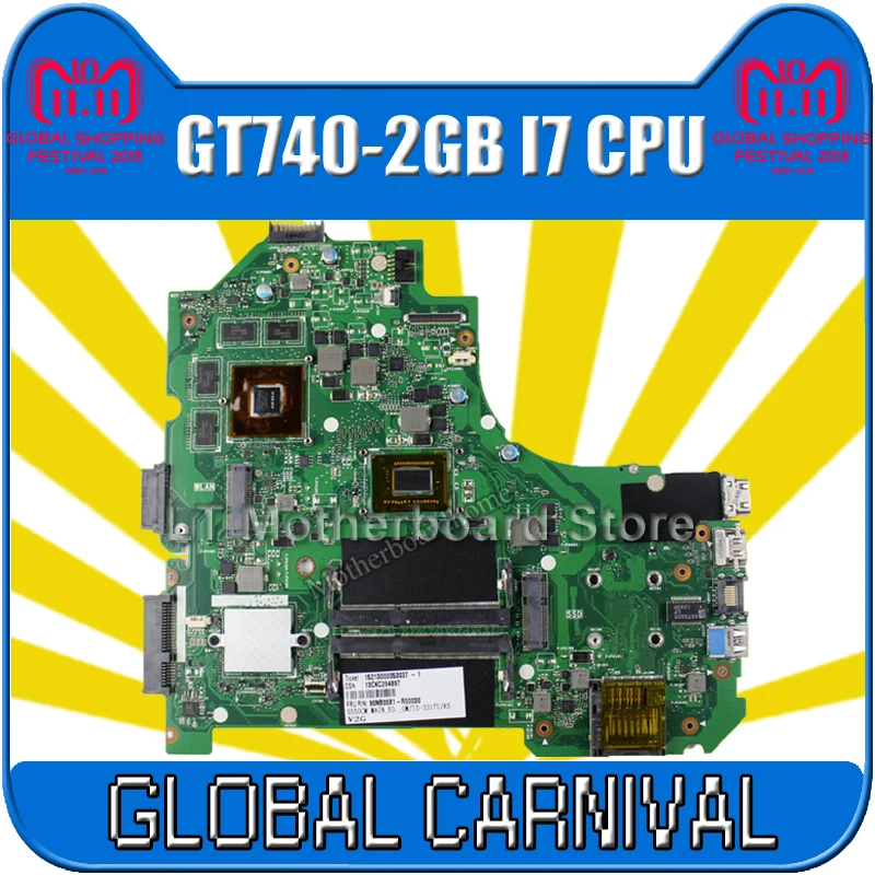K56CB Motherboard i7 CPU GT740 2GB For ASUS K56CB K56CM A56C S550CM Laptop motherboard K56CB Mainboard K56CB Motherboard test ok
K56CB Motherboard i7 CPU GT740 2GB For ASUS K56CB K56CM A56C S550CM Laptop motherboard K56CB Mainboard K56CB Motherboard test ok