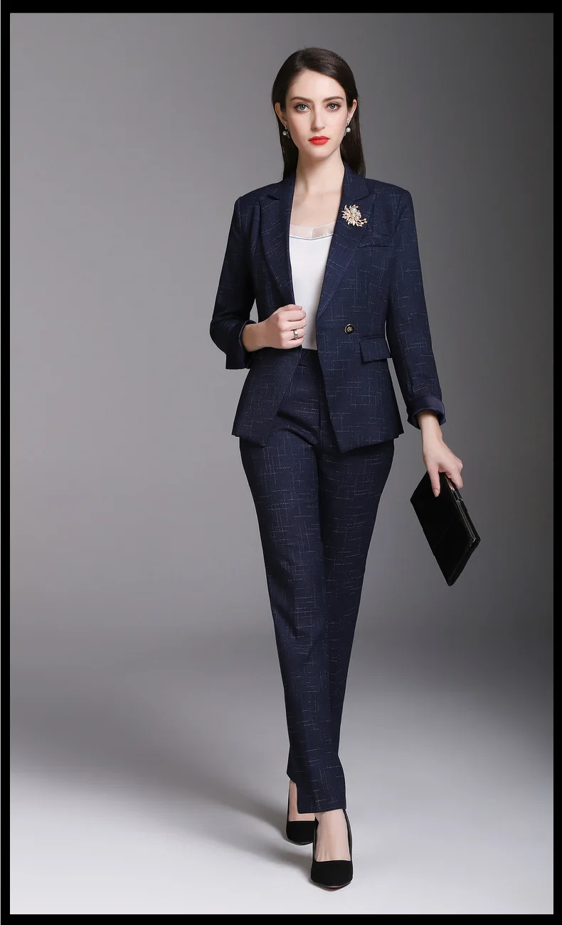 Grace Navy Women's Pants Suits Minimalist Suits Formal Work Suits Office Lady Suits Custom Made 2 Piece Jacket/Pants W39
Grace Navy Women's Pants Suits Minimalist Suits Formal Work Suits Office Lady Suits Custom Made 2 Piece Jacket/Pants W39