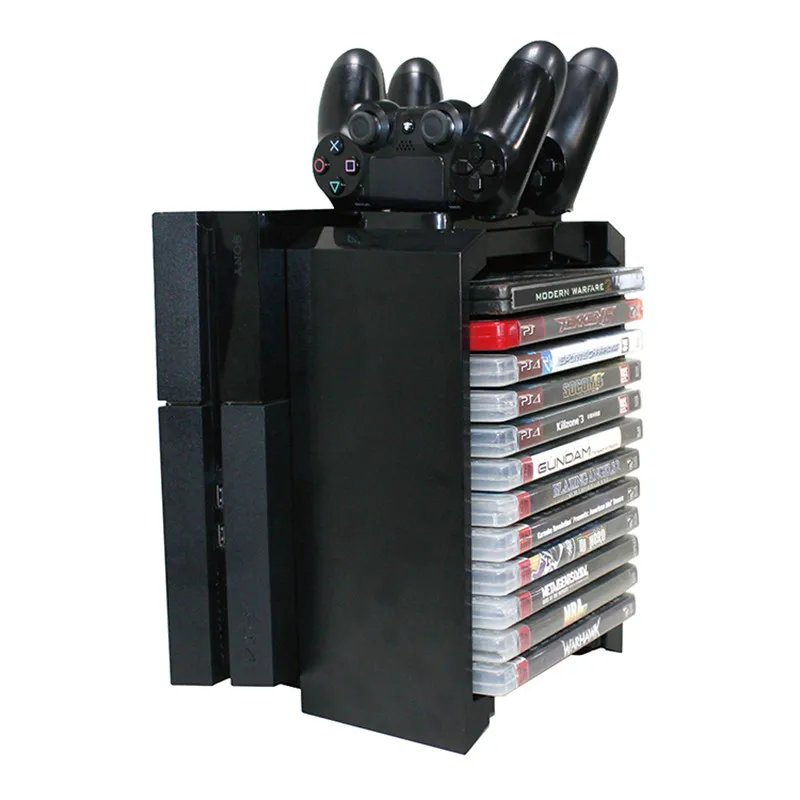 Multifunctional Disk Storage Stand Kit with Dual Controllers Charging Dock for Playstation 4 PS4 Pro/PS4 Slim/PS4/X-ONE S
Multifunctional Disk Storage Stand Kit with Dual Controllers Charging Dock for Playstation 4 PS4 Pro/PS4 Slim/PS4/X-ONE S