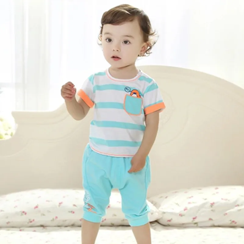 Summer two color baby girls clothing sets cotton striped short-sleeve T-shirt +pants children's clothing 6-36 month kids clothes
Summer two color baby girls clothing sets cotton striped short-sleeve T-shirt +pants children's clothing 6-36 month kids clothes
