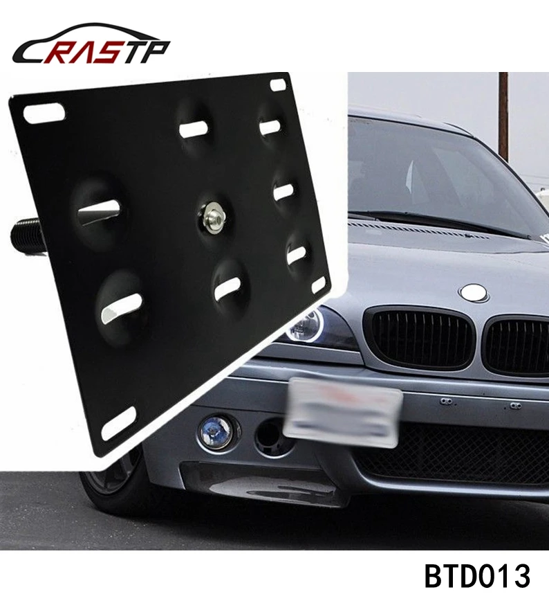 RASTP - Free Shipping Auto Black Front Bumper Tow Hook License Plate Mounting Bracket Holder RS-BTD013 
RASTP - Free Shipping Auto Black Front Bumper Tow Hook License Plate Mounting Bracket Holder RS-BTD013