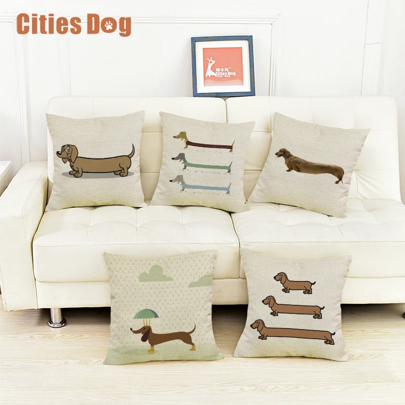 dog Dachshund Decorative Cushion Pillows cojines coussin para el hogar decoracion linen animal 45x45cm throw Car Pillow almofada
dog Dachshund Decorative Cushion Pillows cojines coussin para el hogar decoracion linen animal 45x45cm throw Car Pillow almofada