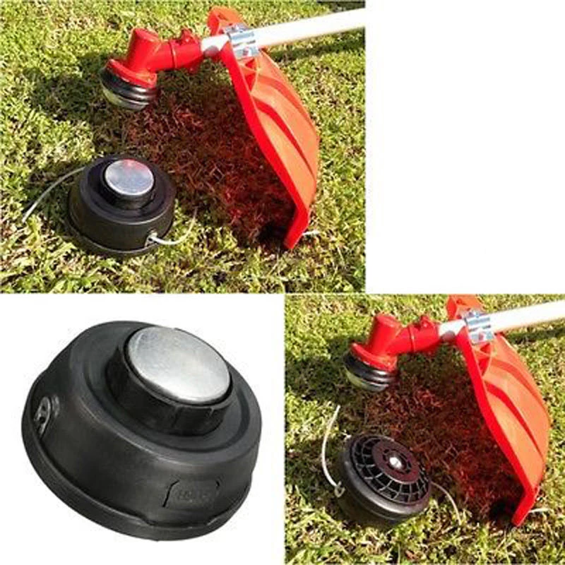 Black Durable Universal 2 Wires Mower Bump Cutting Trimmer Brush Cutter Head