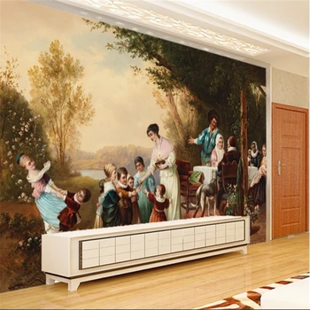 beibehang Custom Wallpapers Western Classical People Oil Painting Friends Family Bedroom Living Room TV Background
beibehang Custom Wallpapers Western Classical People Oil Painting Friends Family Bedroom Living Room TV Background