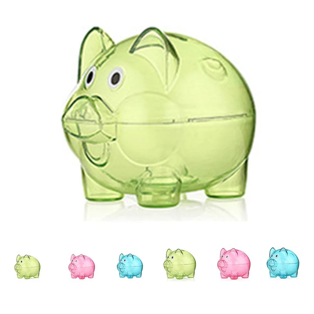 New Mini Cute Transparent Case Coins Piggy Bank Cartoon Pig Shaped Plastic Money Saving Box
New Mini Cute Transparent Case Coins Piggy Bank Cartoon Pig Shaped Plastic Money Saving Box