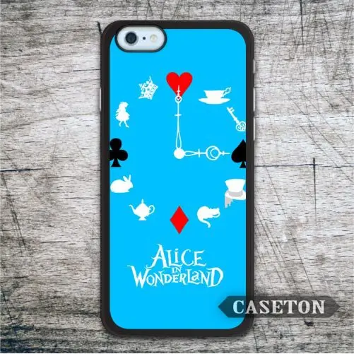 Clock Alice In Wonderland font b Case b font For font b iPhone b font 7