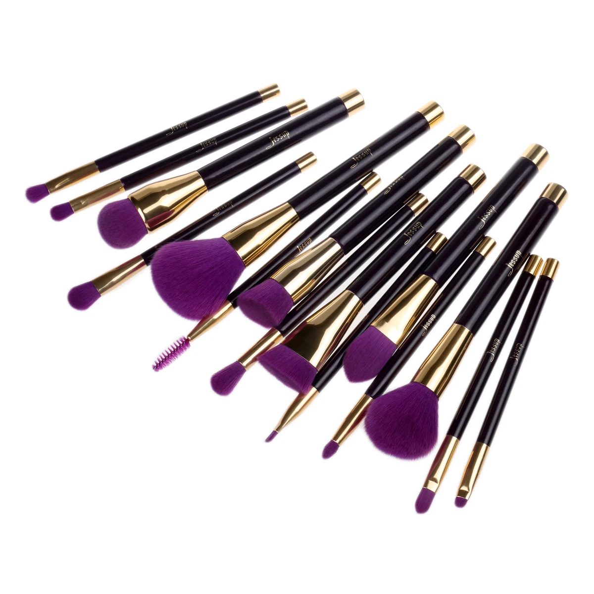 Jessup Makeup Brushes Set Blending Hair Purple/Dark Violet