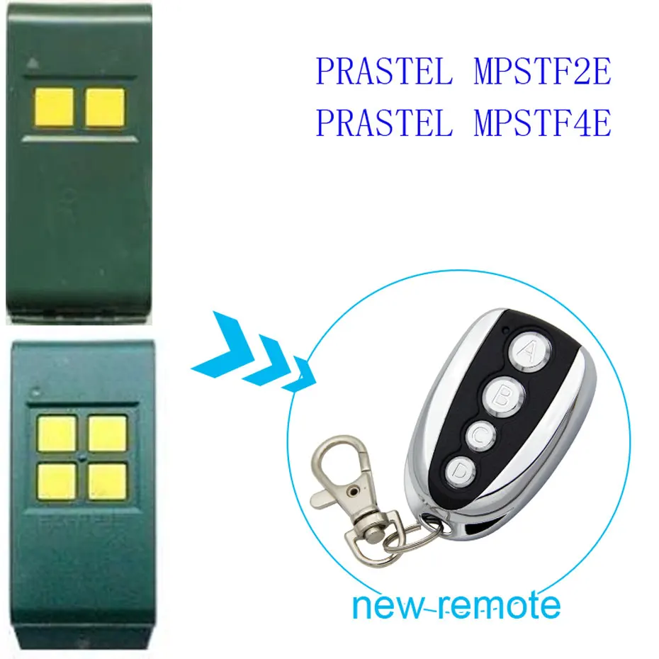 PRASTEL MPSTF2E Garage Door/Gate Remote Control Replacement/Duplicator 433.92mhz PRASTEL MPSTF4E
PRASTEL MPSTF2E Garage Door/Gate Remote Control Replacement/Duplicator 433.92mhz PRASTEL MPSTF4E