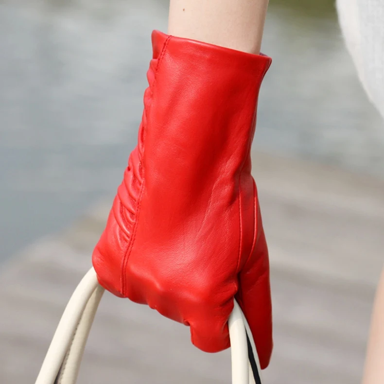 Fashion Women's Leather Opera Glove Winter Warm Lambskin Gloves Guante De Cuero1 Pair/Lots Black\Red\Brown
Fashion Women's Leather Opera Glove Winter Warm Lambskin Gloves Guante De Cuero1 Pair/Lots Black\Red\Brown