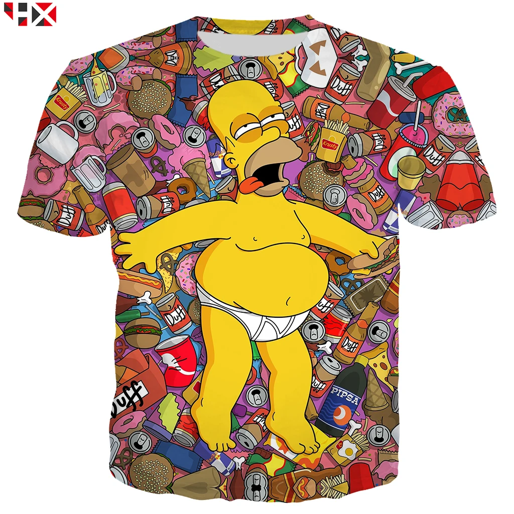 Summer Harajuku Men T Shirt 3D Print The Simpsons Anime Hoodie Vests Men Women Casual T Shirt Sweatshirt Tops Z171
Summer Harajuku Men T Shirt 3D Print The Simpsons Anime Hoodie Vests Men Women Casual T Shirt Sweatshirt Tops Z171